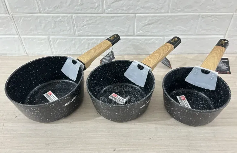 3 Pieces Granite Non-Stick Banku Pot