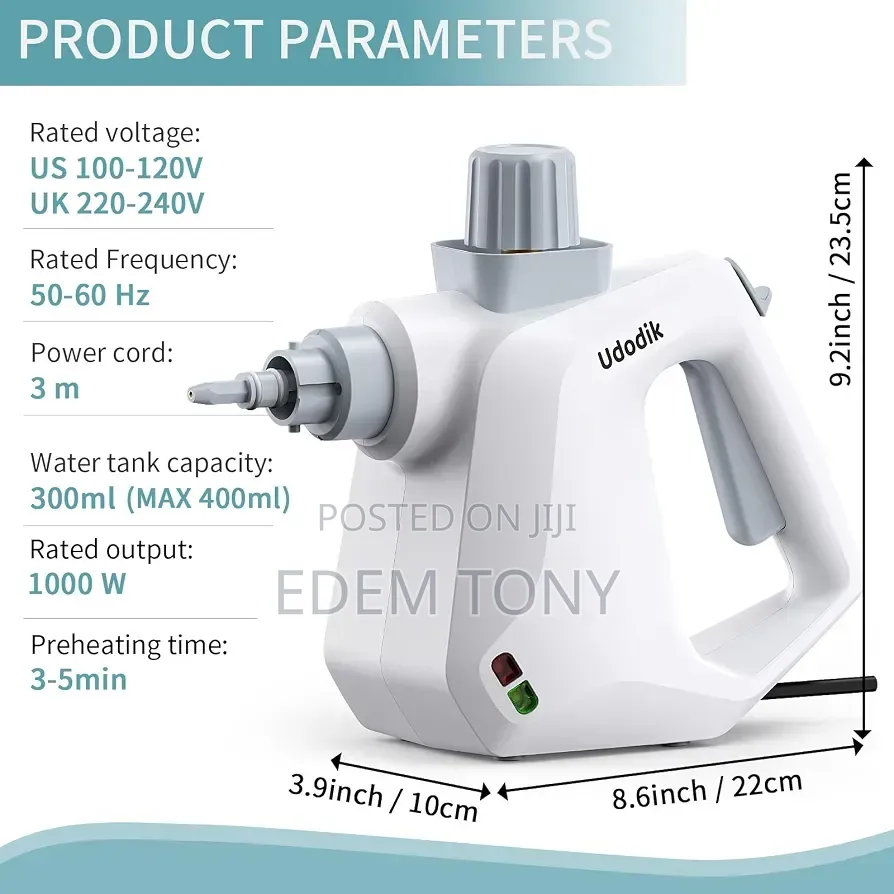 Udodik Multifunctional Handheld Steam Cleaner (Model QL-QX833)