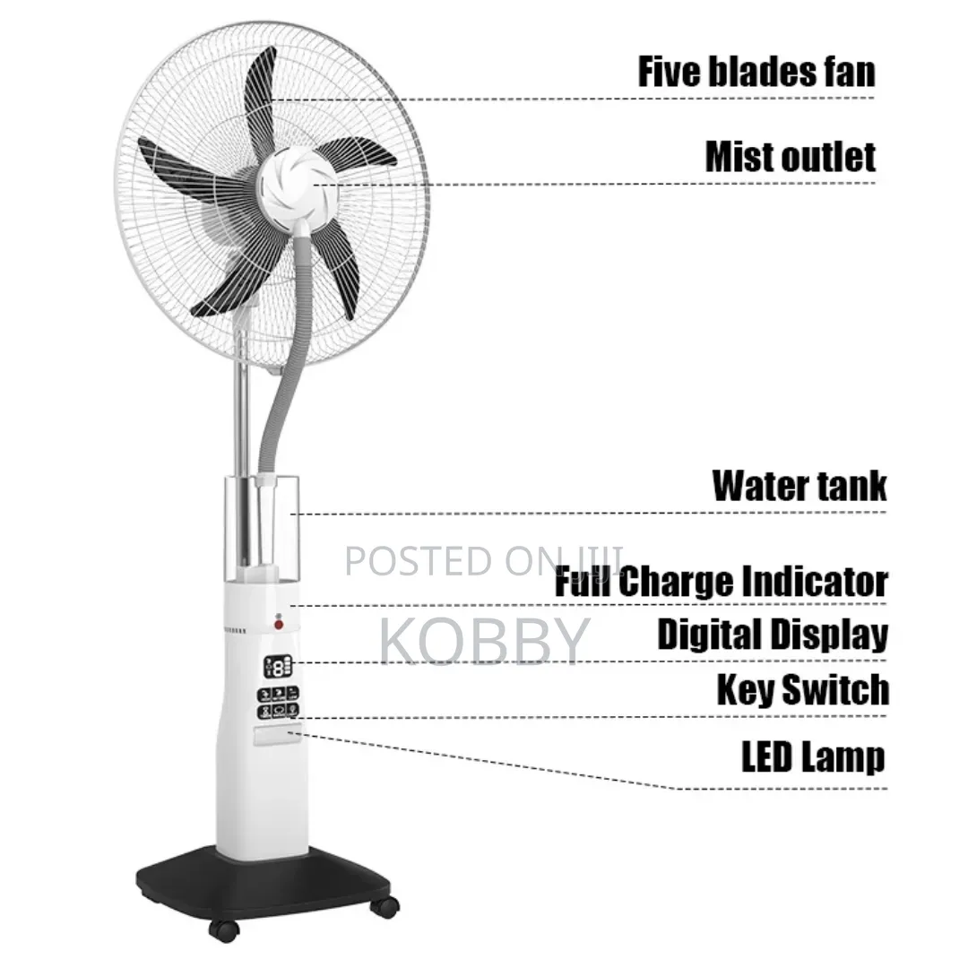 Rechargeable Mist Fan - 18" Inches