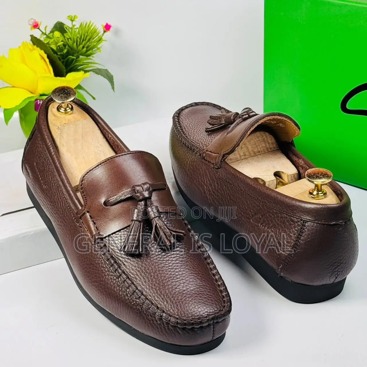 Clarks Brown Men Leather Loafers Shoe With Ring My Bell