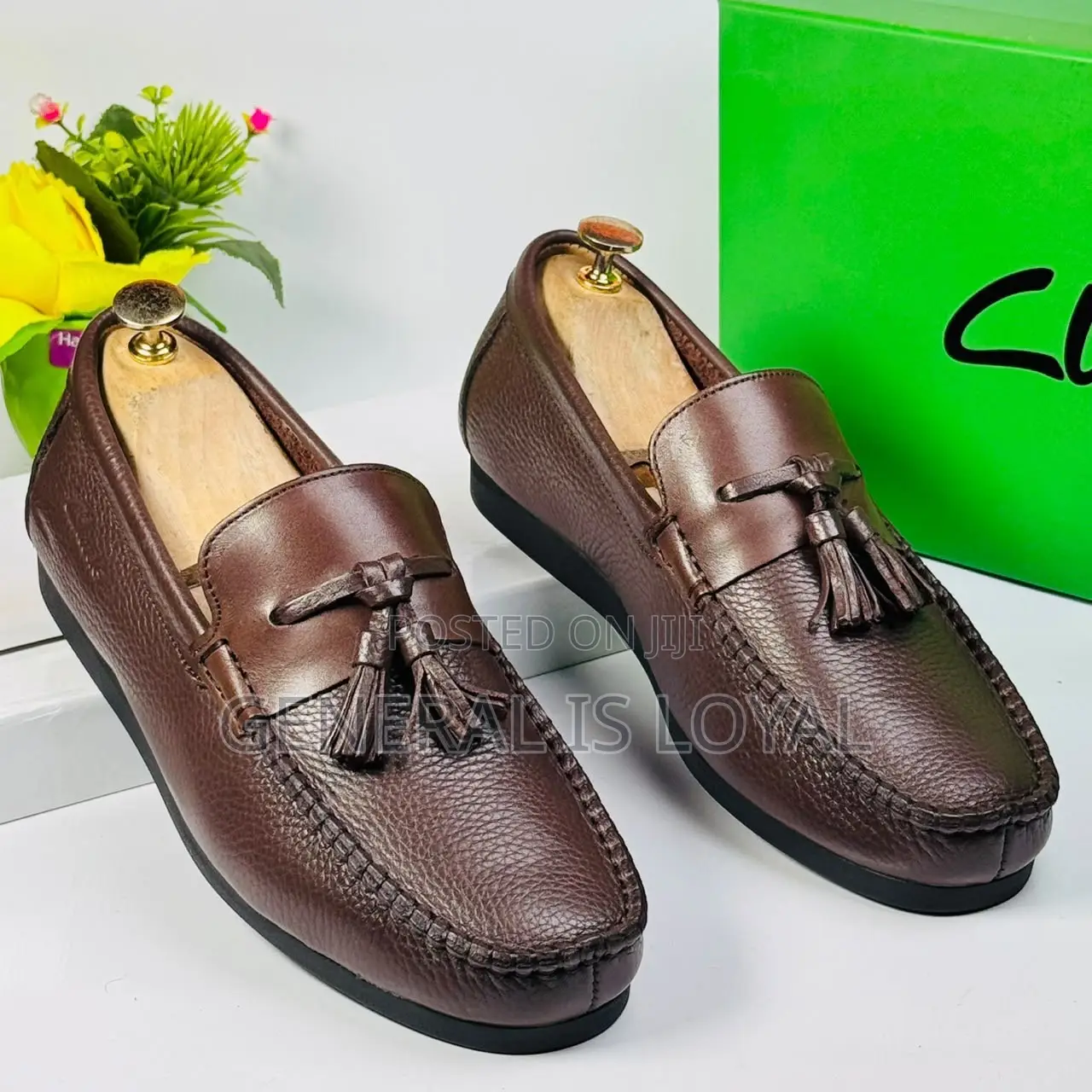 Clarks Brown Men Leather Loafers Shoe With Ring My Bell