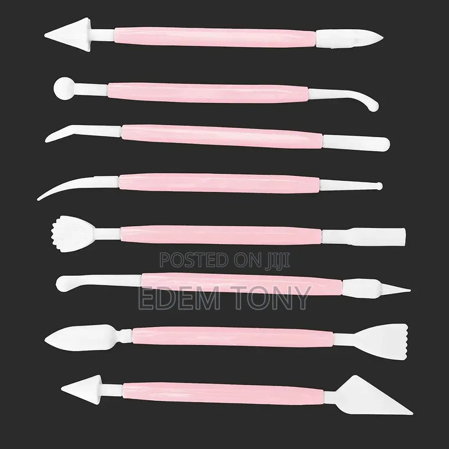 Cyrank 8Pcs Fondant Tool, Cake Decorating Hand Double Head