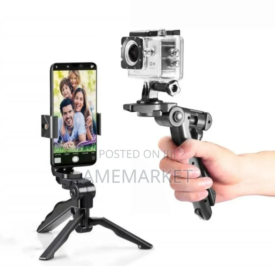 Handheld Grip Stabilizer Tripod for Smartphones – Android & iOS