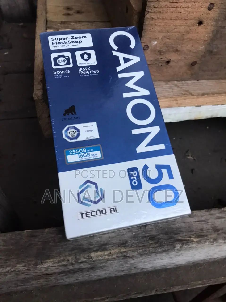 New Tecno Camon 50 Pro 256 GB Gray