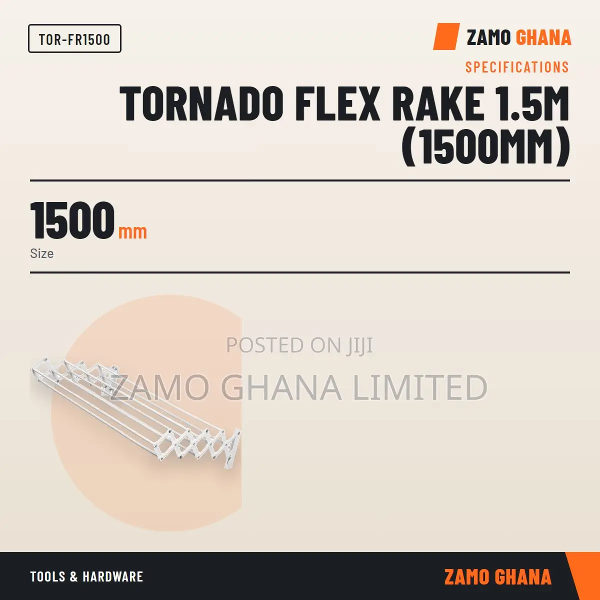 Tornado Flex Rake 1.5M (1500Mm) - TOR-FR1500