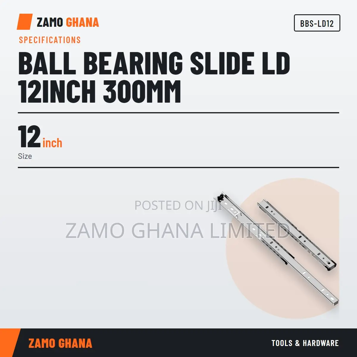 Ball Bearing Slide Ld 12Inch 300Mm - BBS-LD12