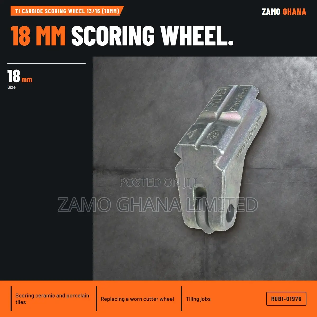 Ti Carbide Scoring Wheel 13/16 (18Mm) - RUBI-01976