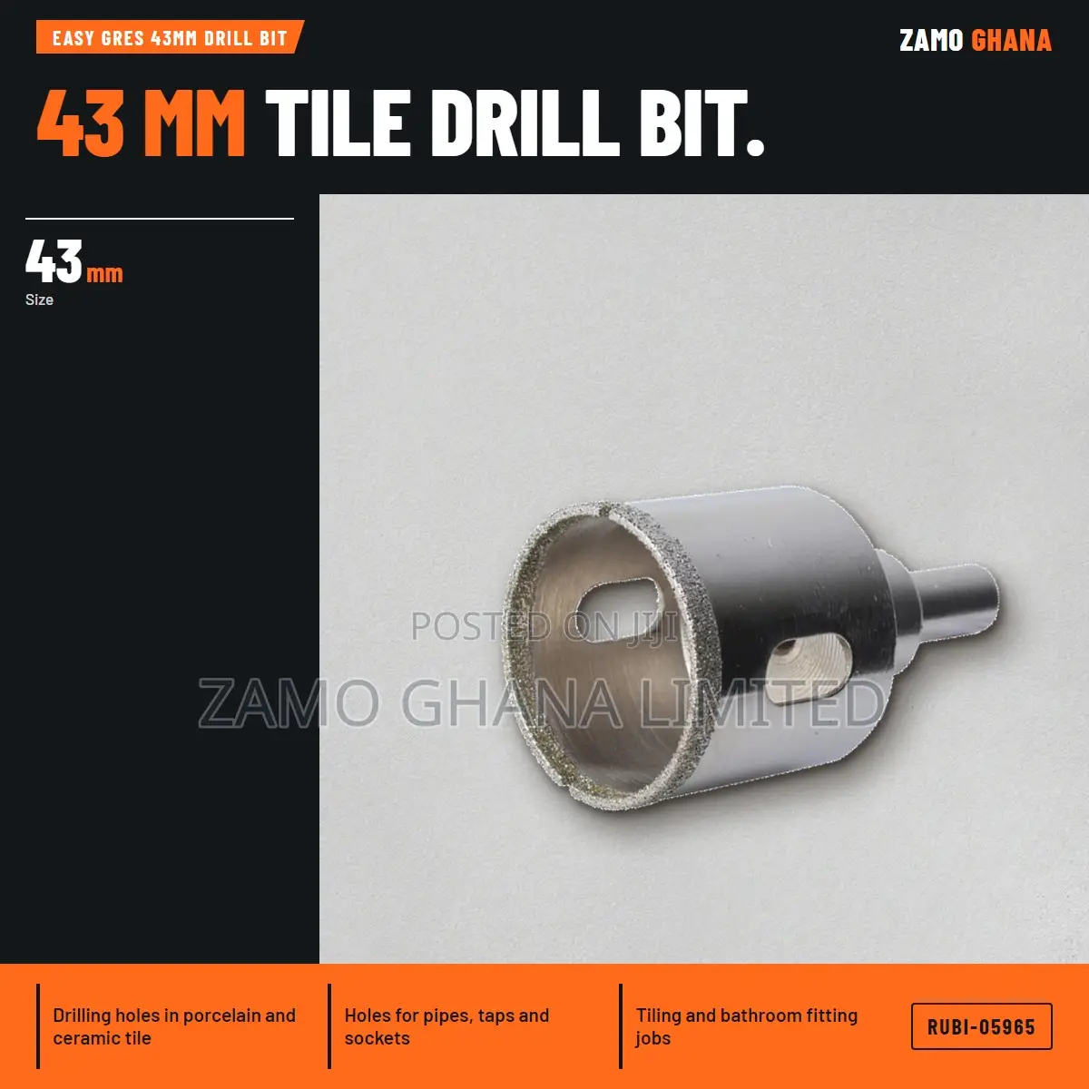 Easy Gres 43Mm Drill Bit - RUBI-05965