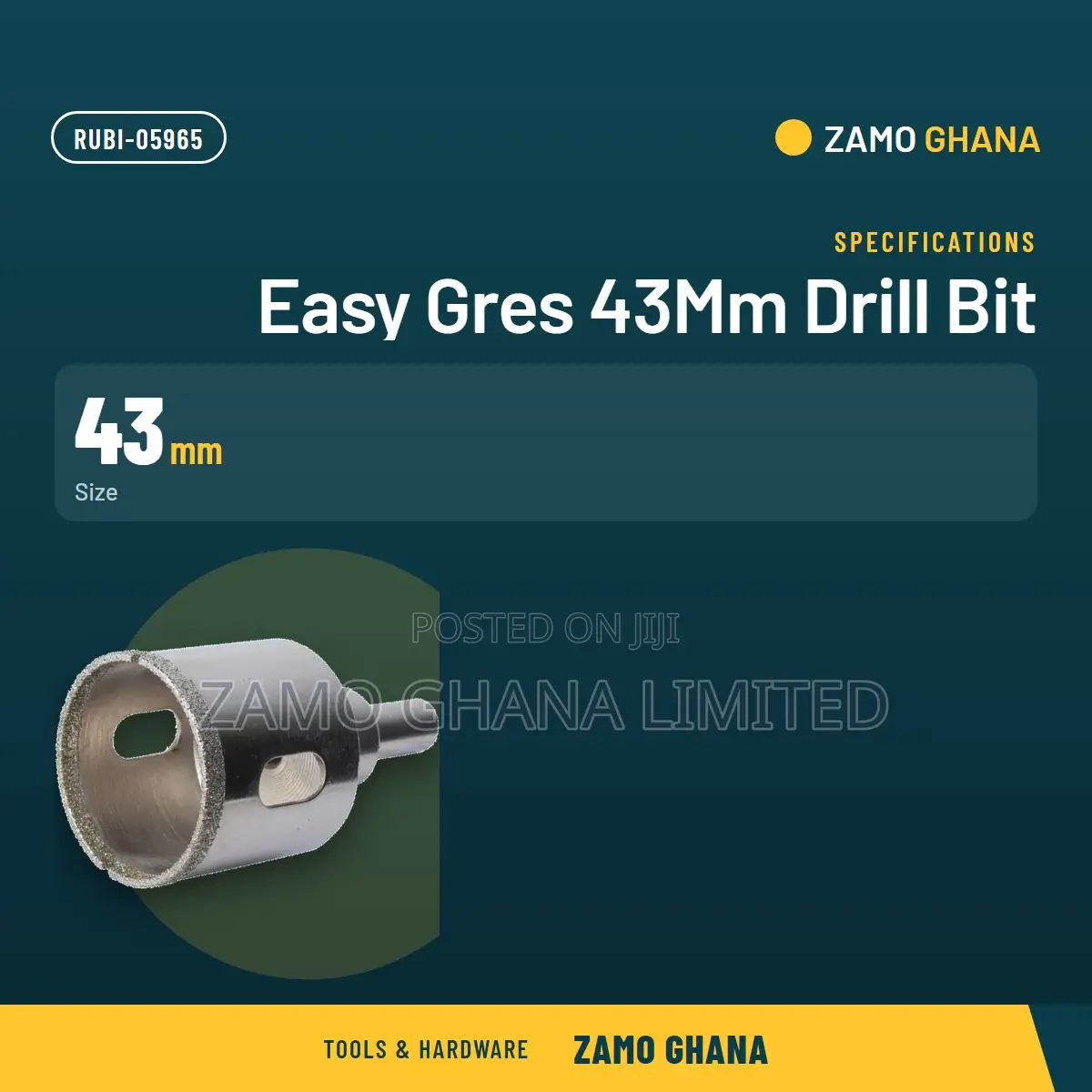 Easy Gres 43Mm Drill Bit - RUBI-05965