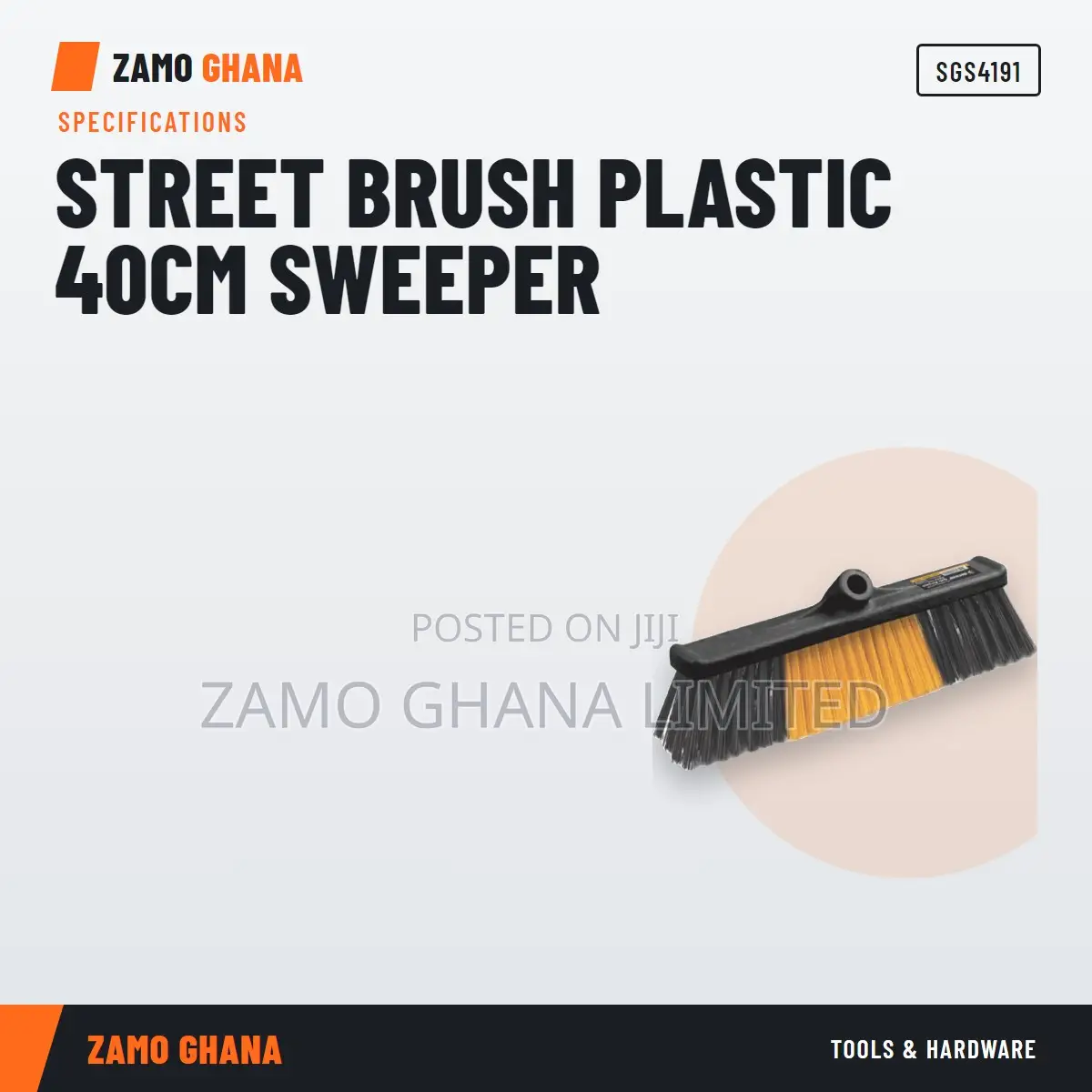 Street Brush Plastic 40Cm Sweeper - SGS4191