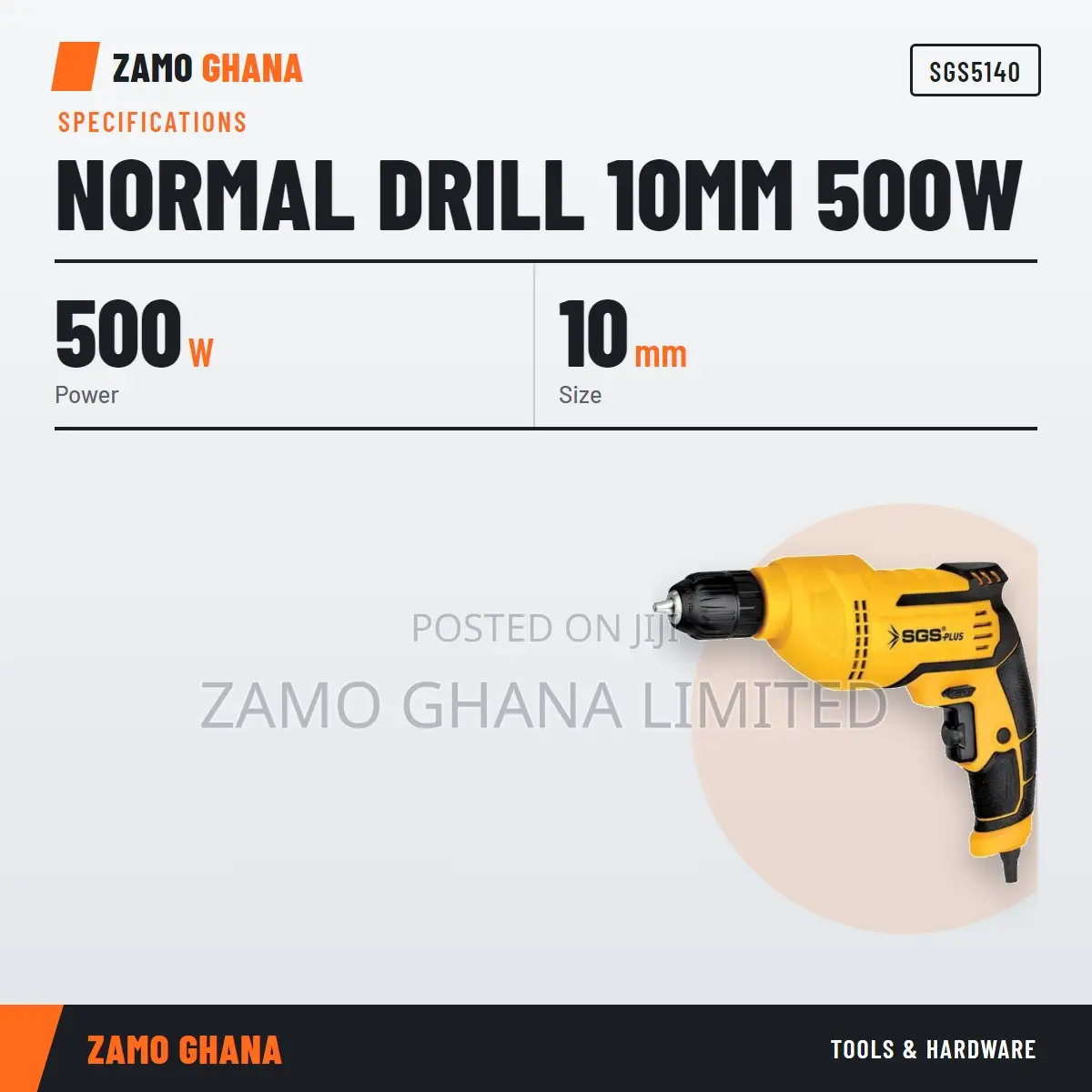 Normal Drill 10Mm 500W - SGS5140