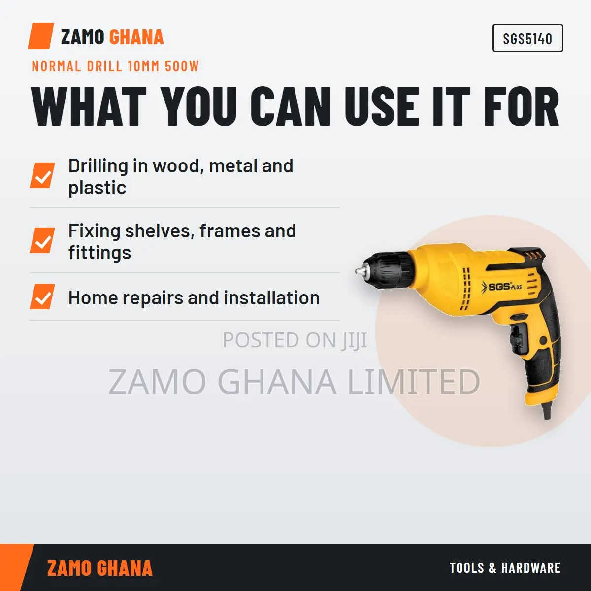 Normal Drill 10Mm 500W - SGS5140