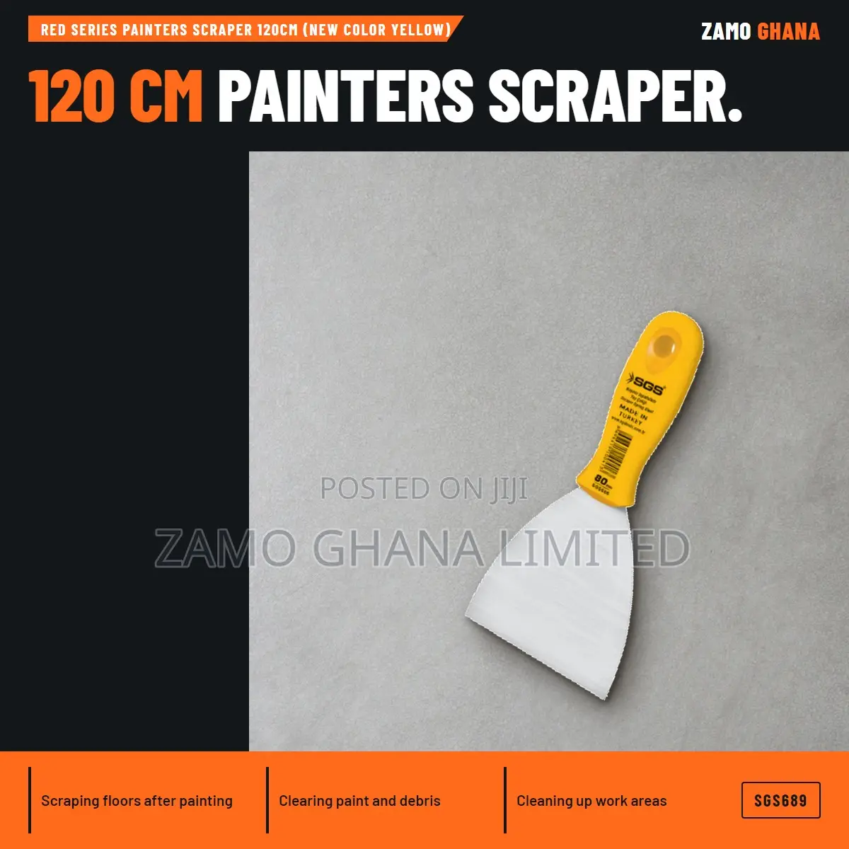 Red Series Painters Scraper 120Cm (New Color Yellow) - SGS689