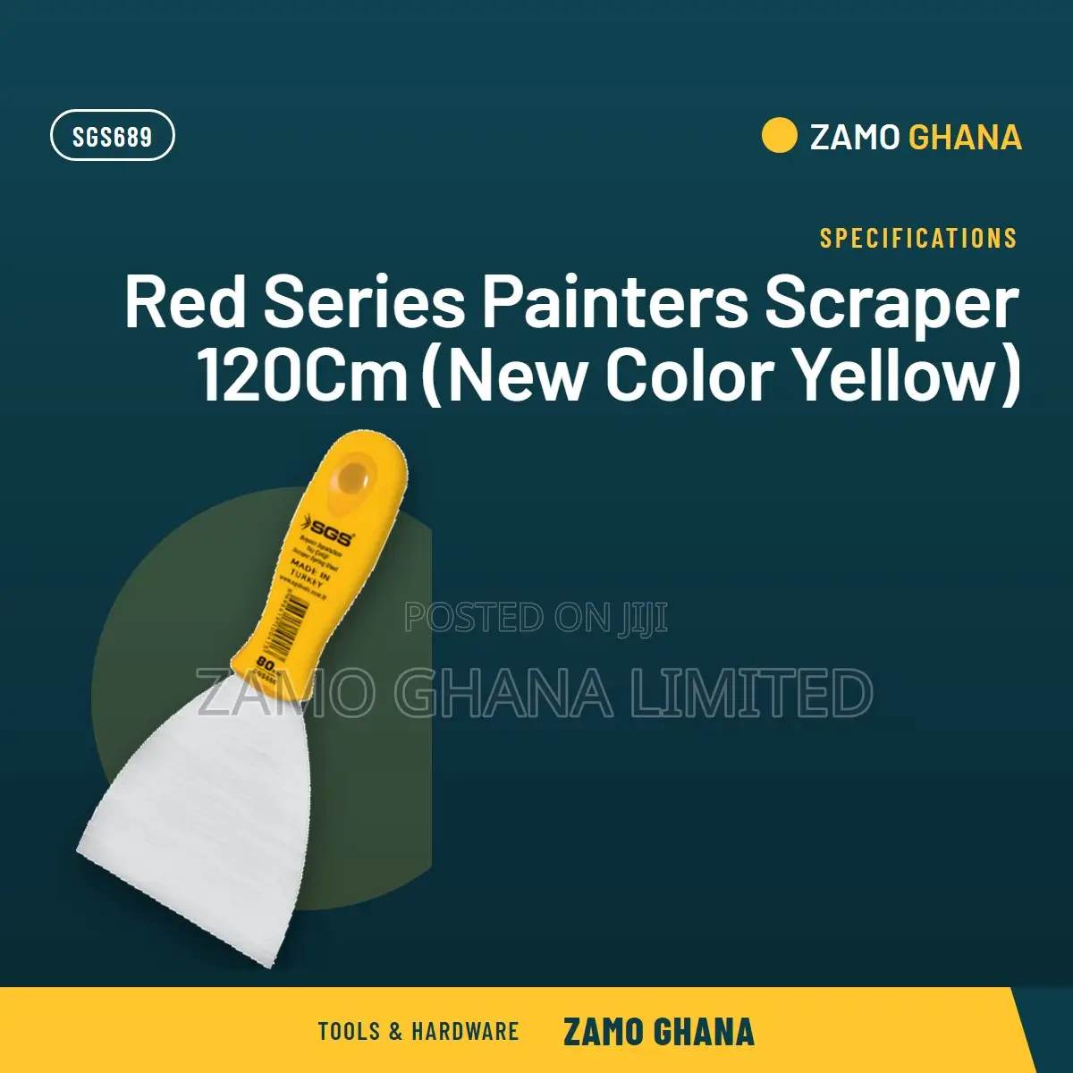 Red Series Painters Scraper 120Cm (New Color Yellow) - SGS689