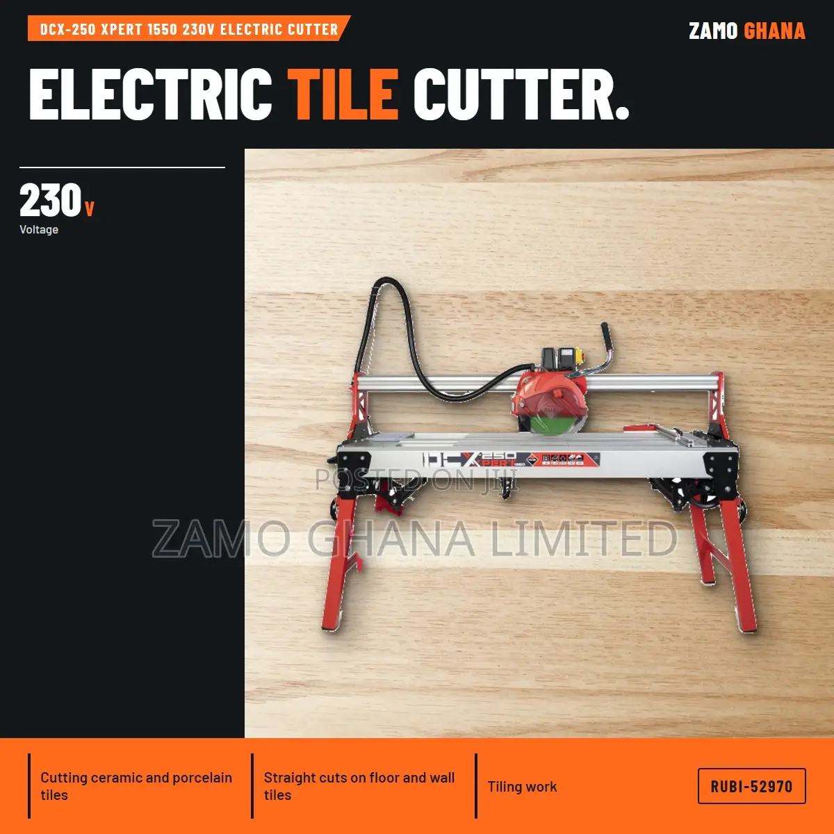 DCX-250 Xpert 1550 230V Electric Cutter - RUBI-52970