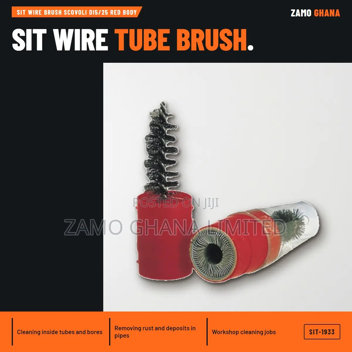 Sit Wire Brush Scovoli Di5/25 Red Body - SIT-1933