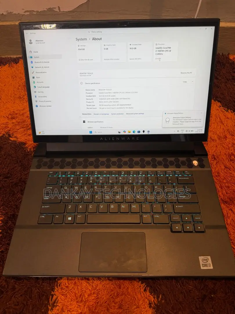 Laptop Alienware M15 R4 16GB Intel Core i7 SSD 1T