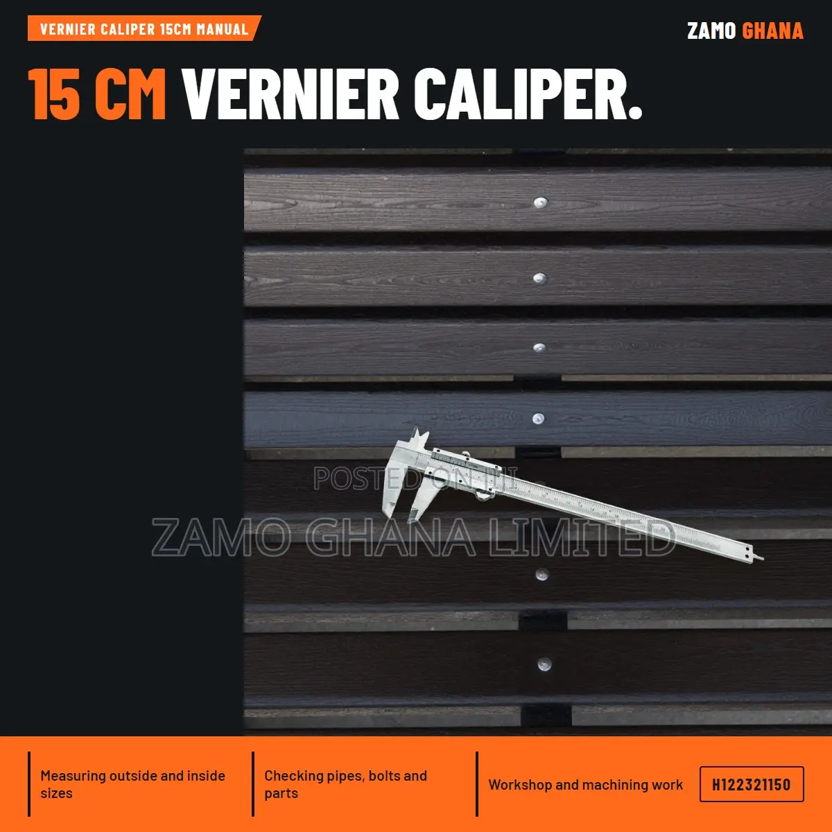 Vernier Caliper 15Cm Manual - H