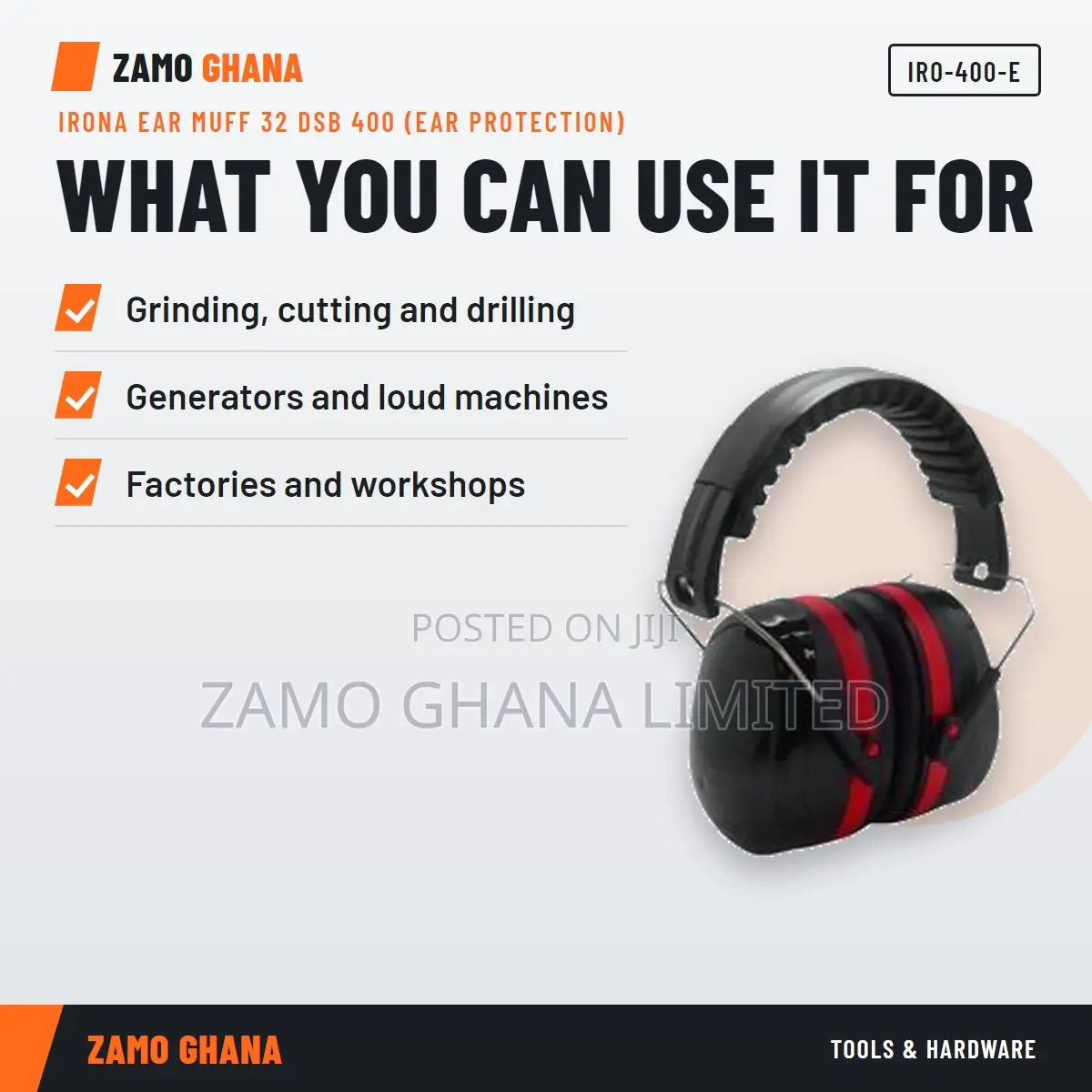 Irona Ear Muff 32 DSB 400 (Ear Protection) - IRO-400-E