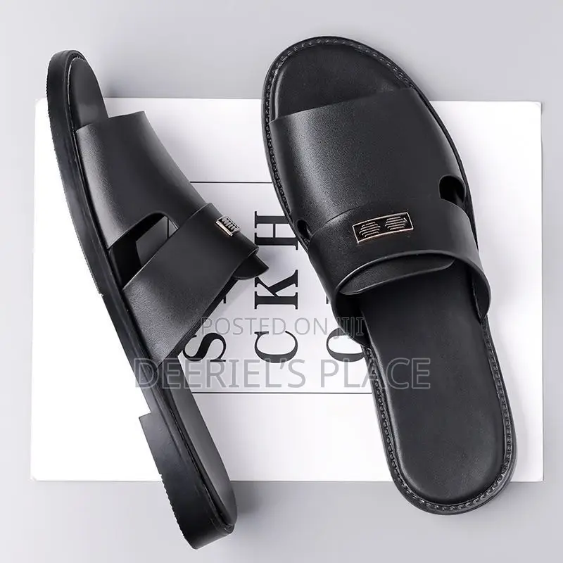 Men Leather Slippers