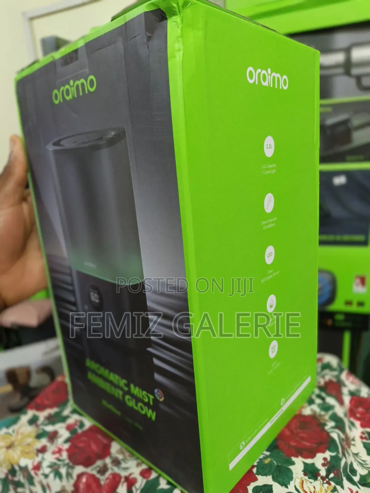 Oraimo MistGlow 3.2L Smart Humidifier LED Display 7-Color Light