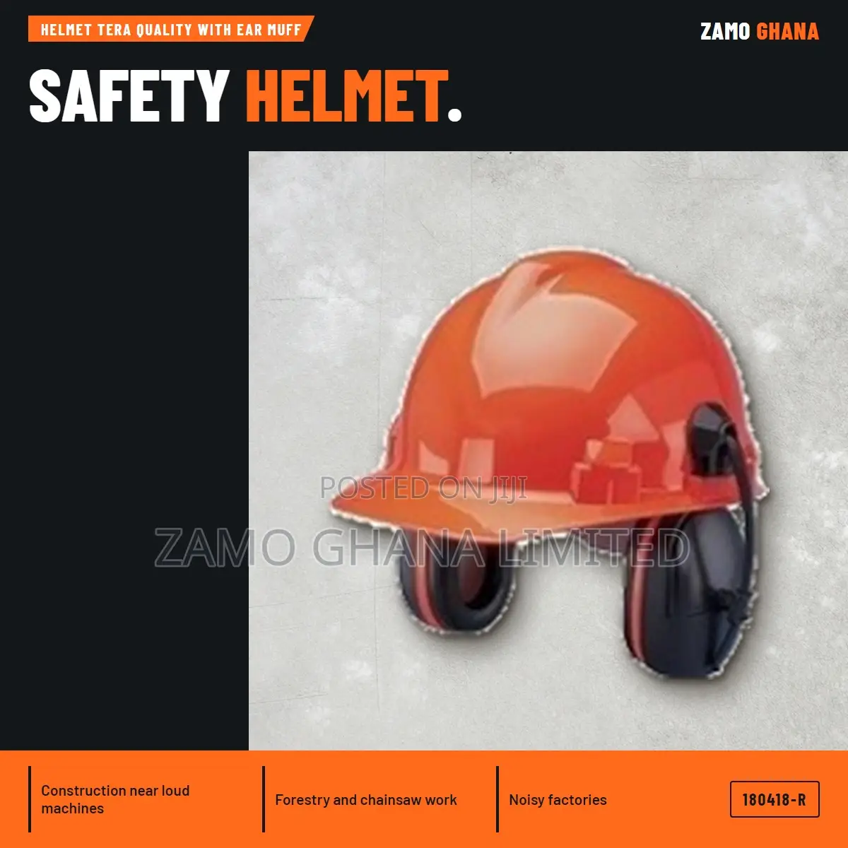 Helmet Tera Quality With Ear Muff - 180418-R