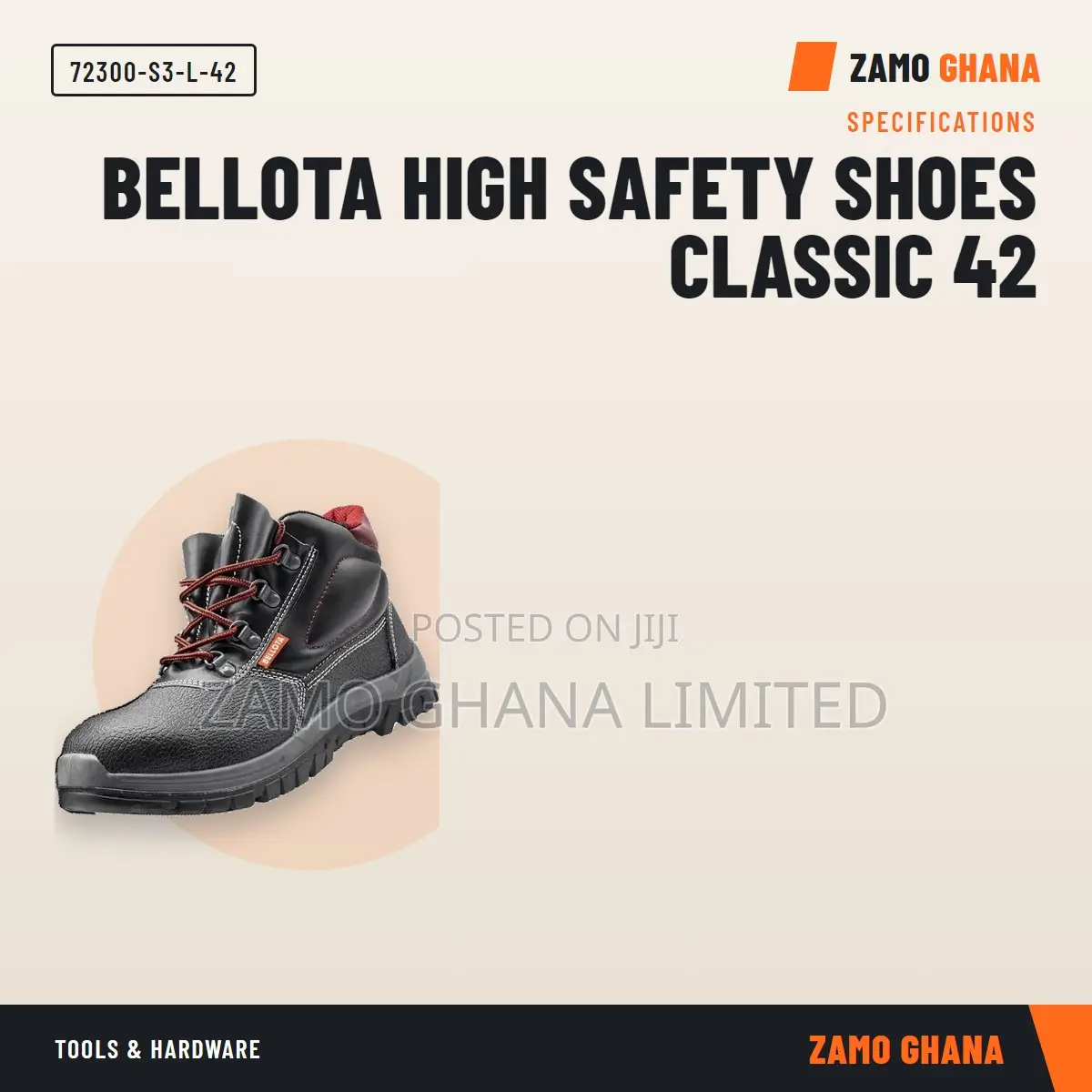 Bellota High Safety Shoes Classic 42 - 72300-S3-L-42
