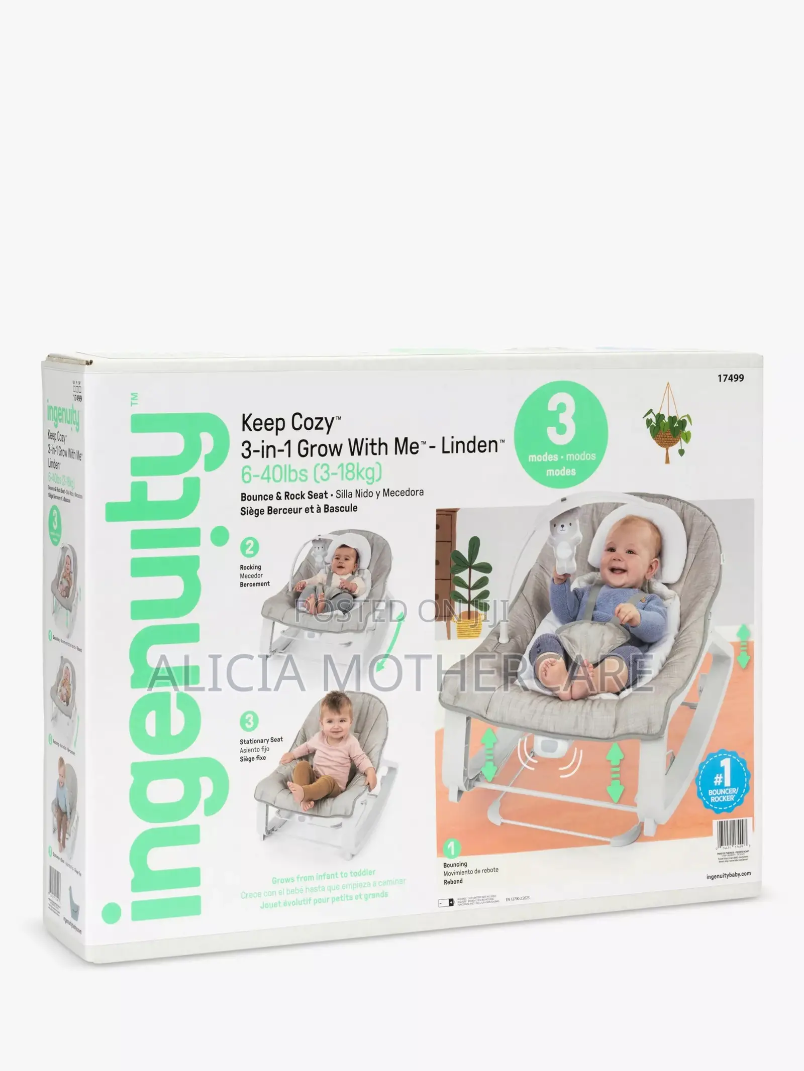 Ingenuity Keep Cozy 3n1grow With Me Vibrating Bouncer