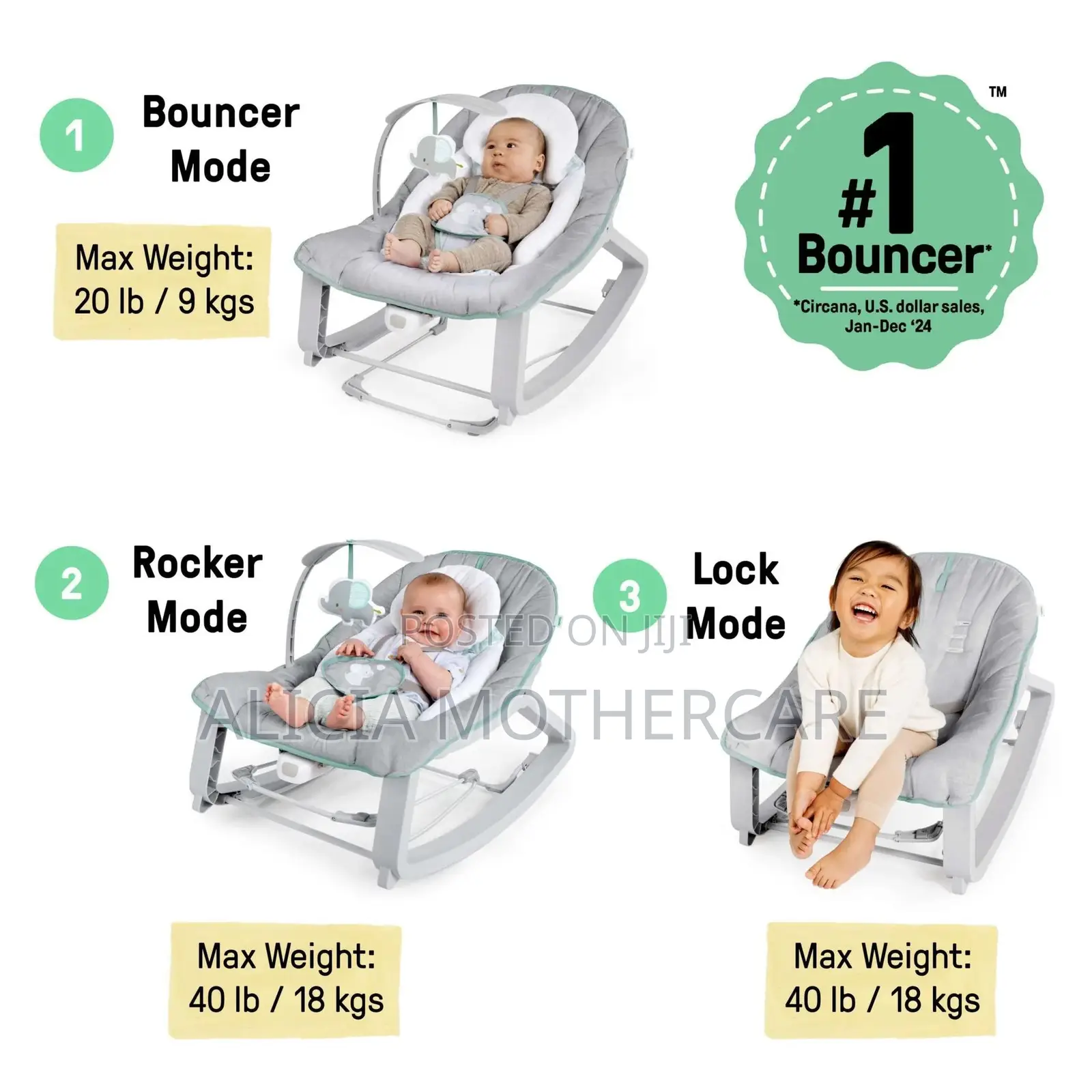 Ingenuity Keep Cozy 3n1grow With Me Vibrating Bouncer