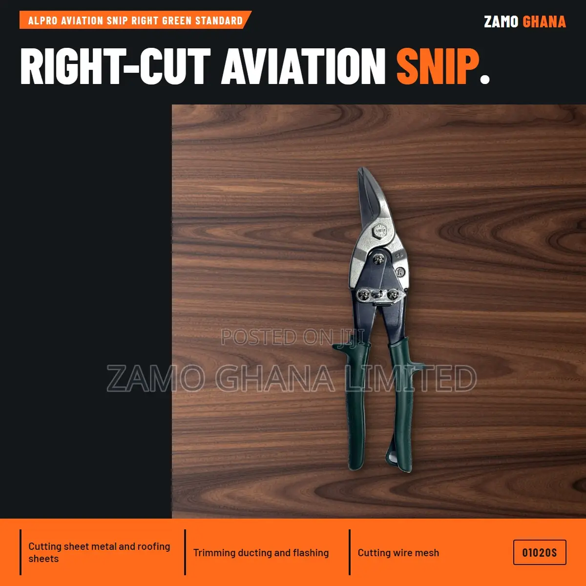 Alpro Aviation Snip Right Green Standard - 01020S