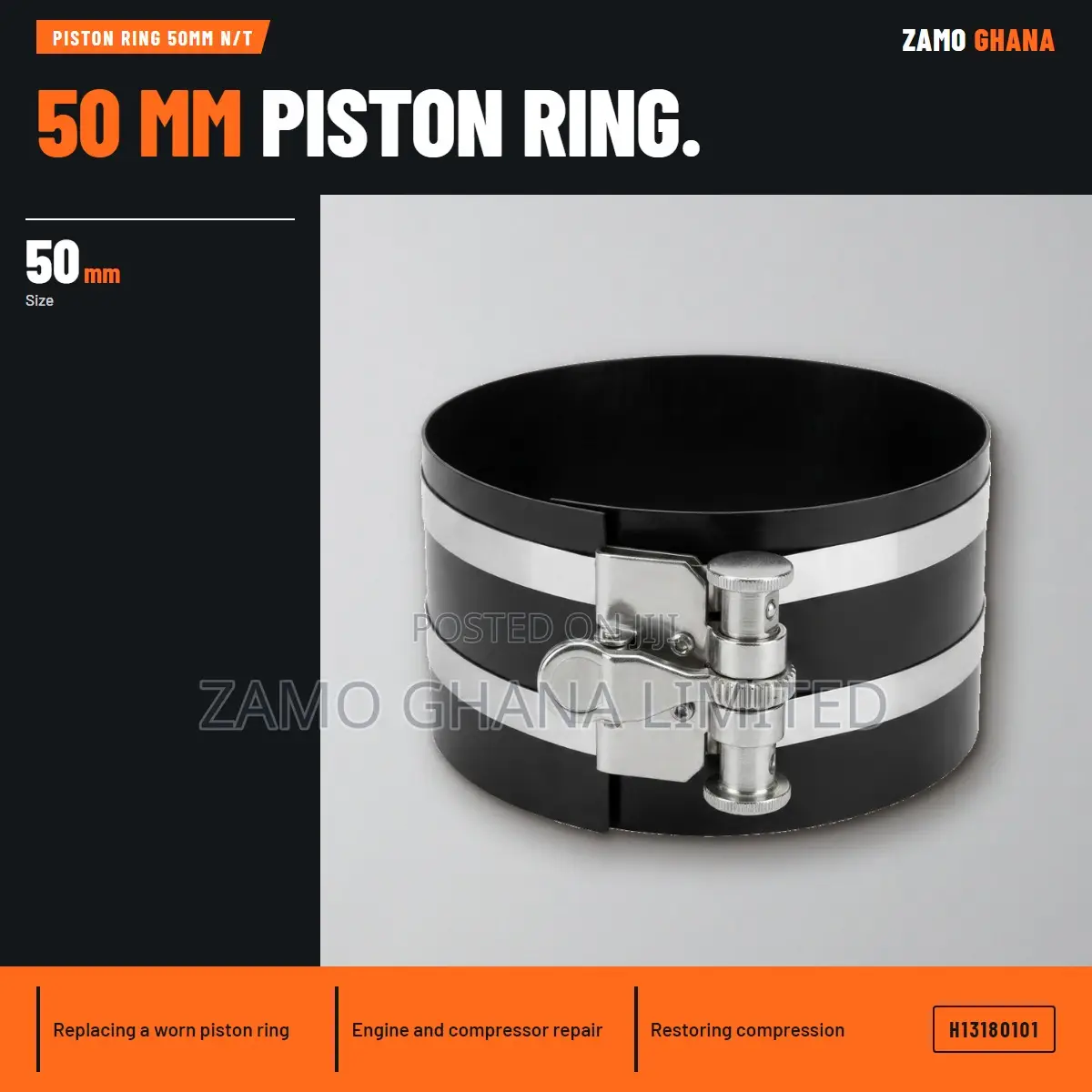 Piston Ring 50Mm N/T - H