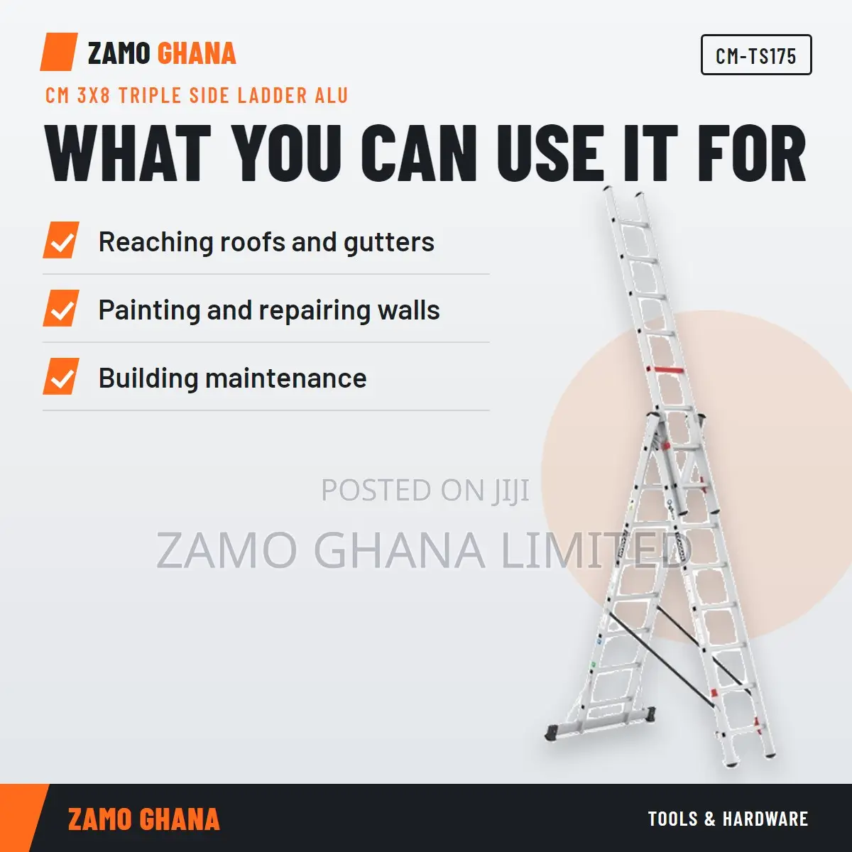 Cm 3X8 Triple Side Ladder Alu - CM-TS175