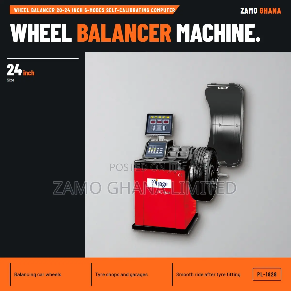 Wheel Balancer 20-24 Inch 6-Modes Self-Calibrating Computer - PL-1828