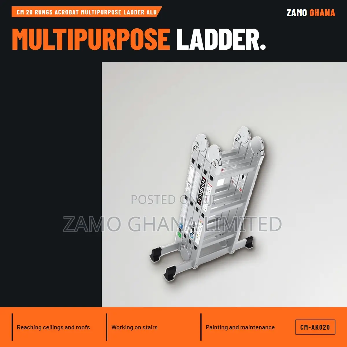 Cm 20 Rungs Acrobat Multipurpose Ladder Alu - CM-AK020