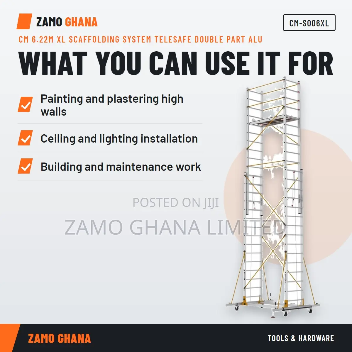 Cm 6.22M Xl Scaffolding System Telesafe Double Part Alu - CM-S006XL