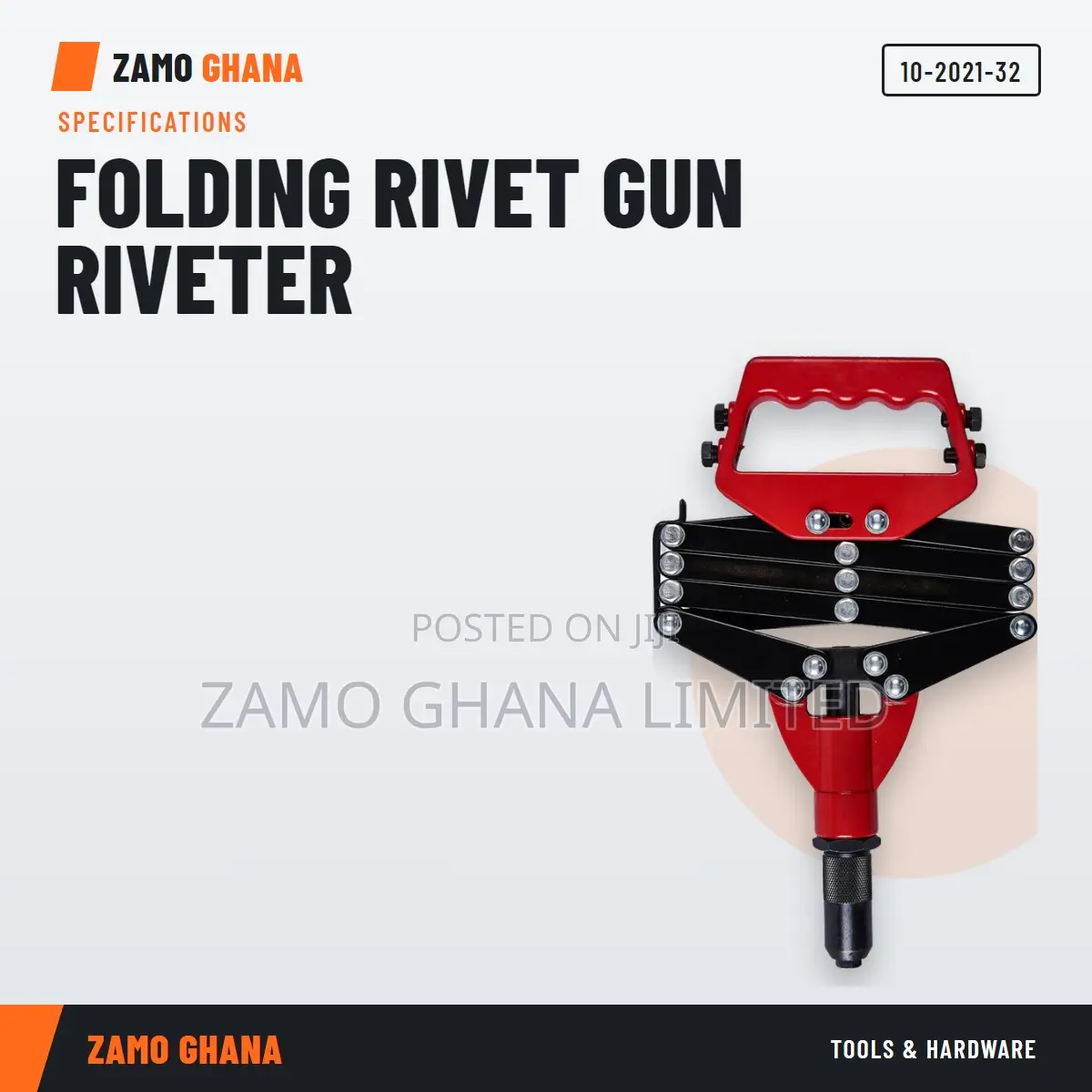 Folding Rivet Gun Riveter - 10-2021-32