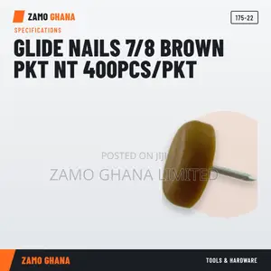 Glide Nails 7/8 Brown PKT Nt 400Pcs/PKT - 175-22