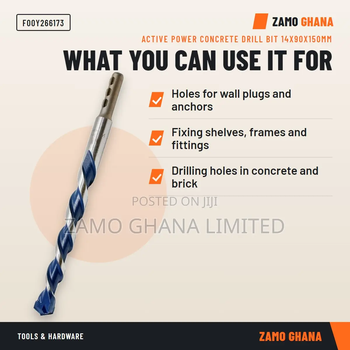 Active Power Concrete Drill Bit 14X90X150Mm - F00Y266173