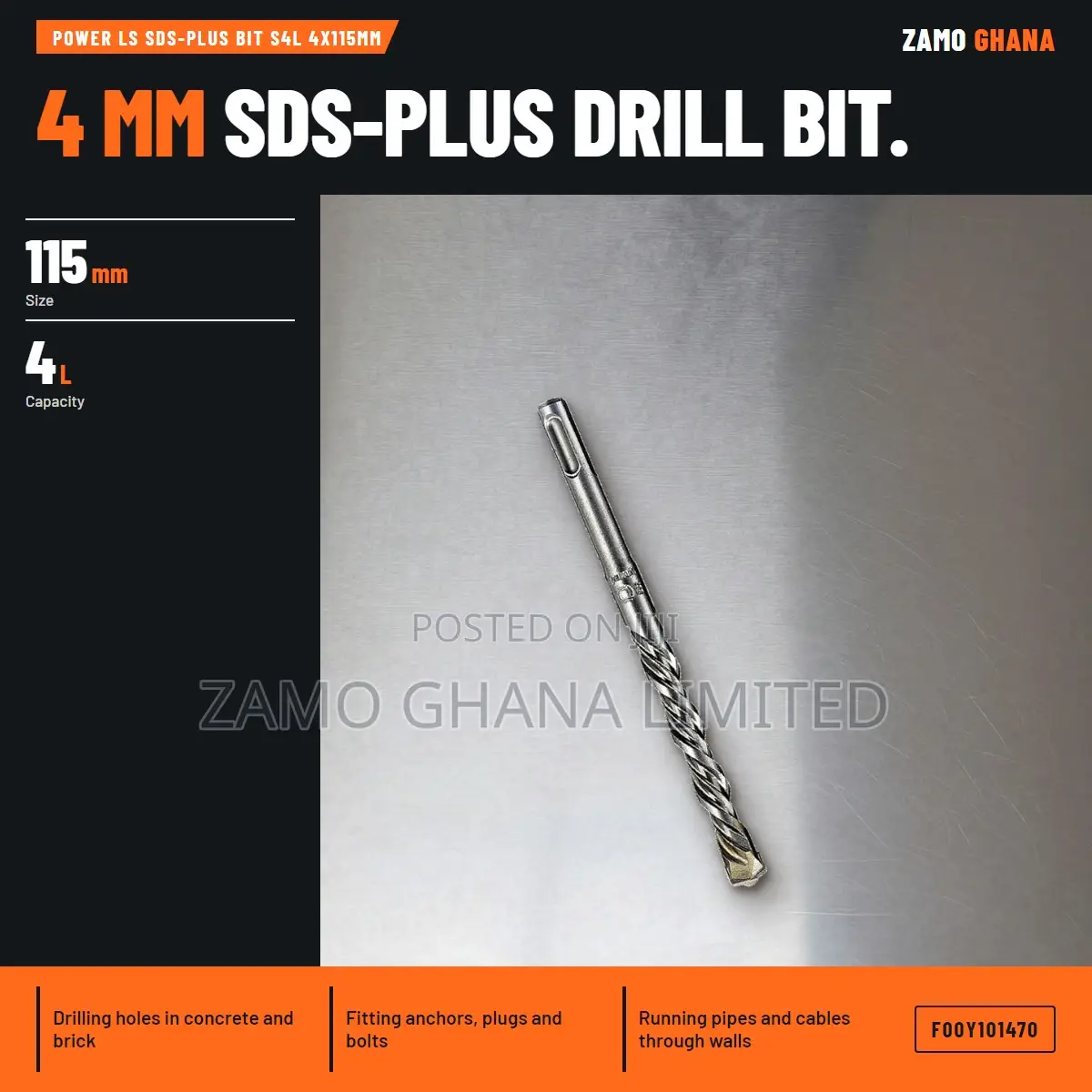 Power Ls SDS-Plus Bit S4L 4X115Mm - F00Y101470