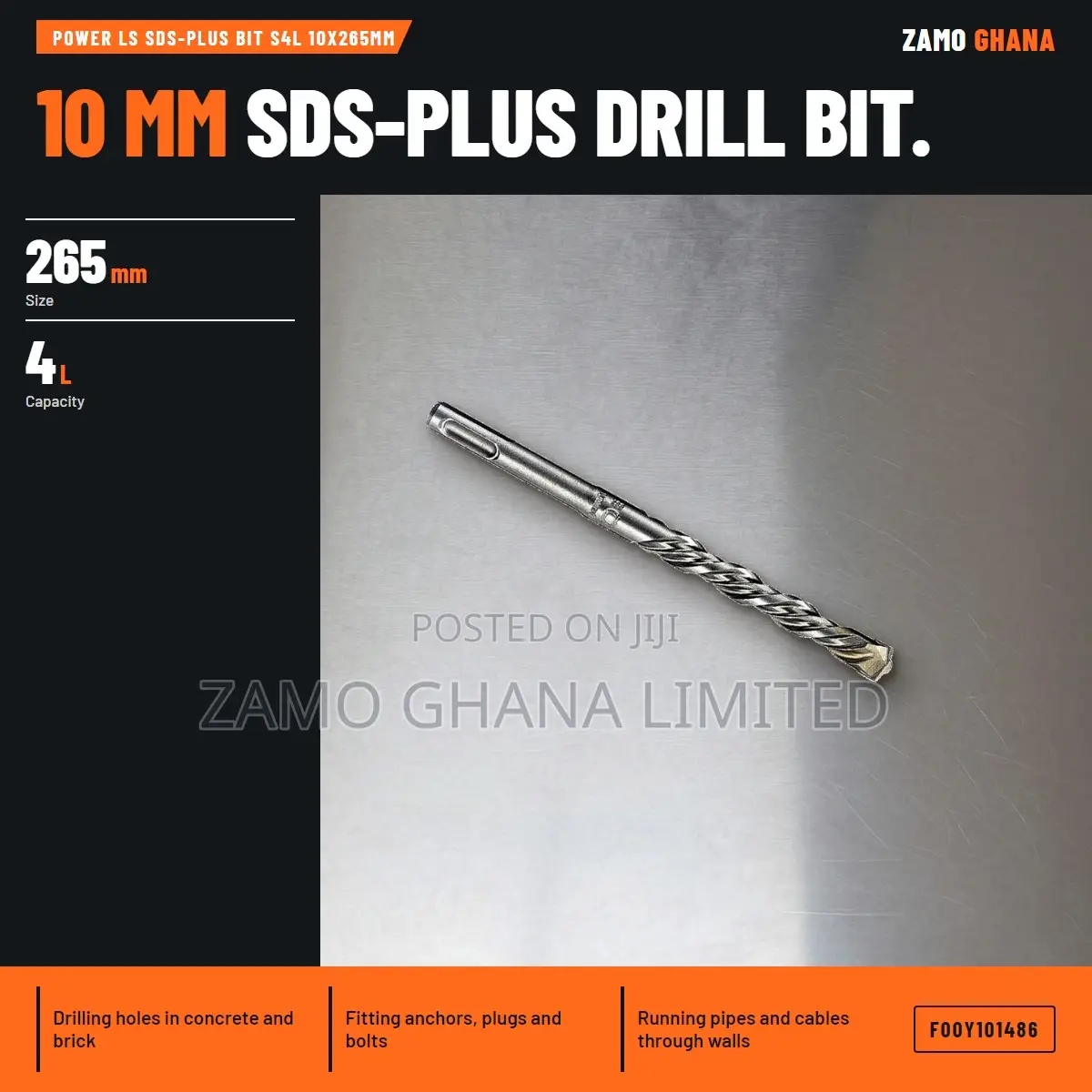 Power Ls SDS-Plus Bit S4L 10X265Mm - F00Y101486