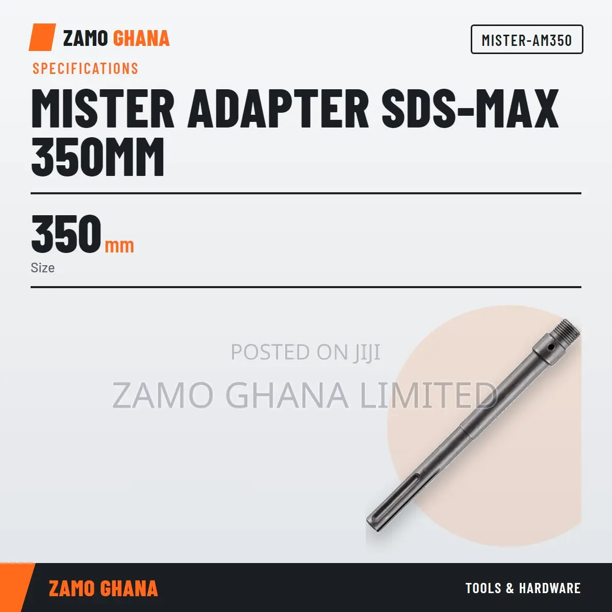 Mister Adapter SDS-Max 350Mm - MISTER-AM350