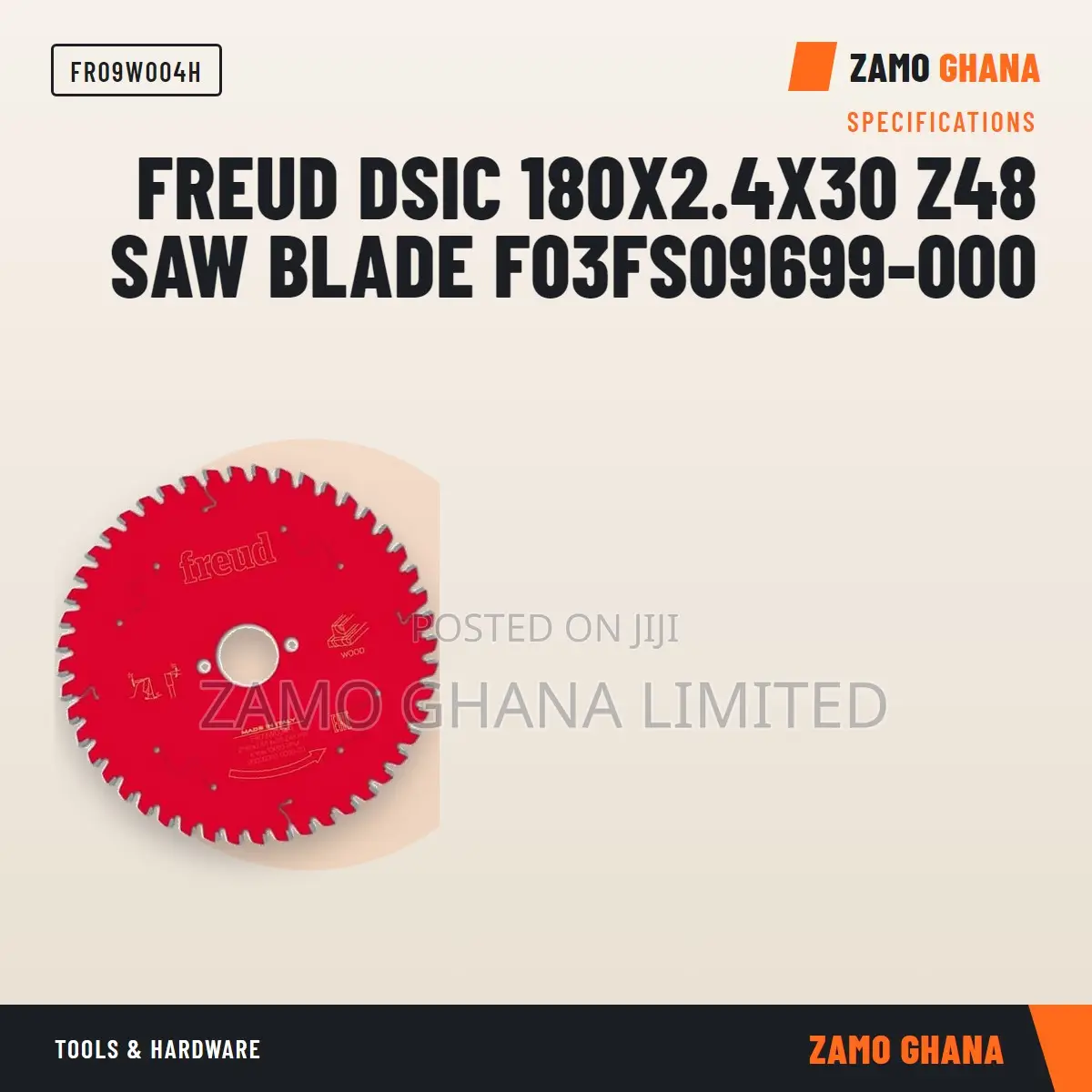 Freud Dsic 180X2.4X30 Z48 Saw Blade F03Fs09699-000 - FR09W004H