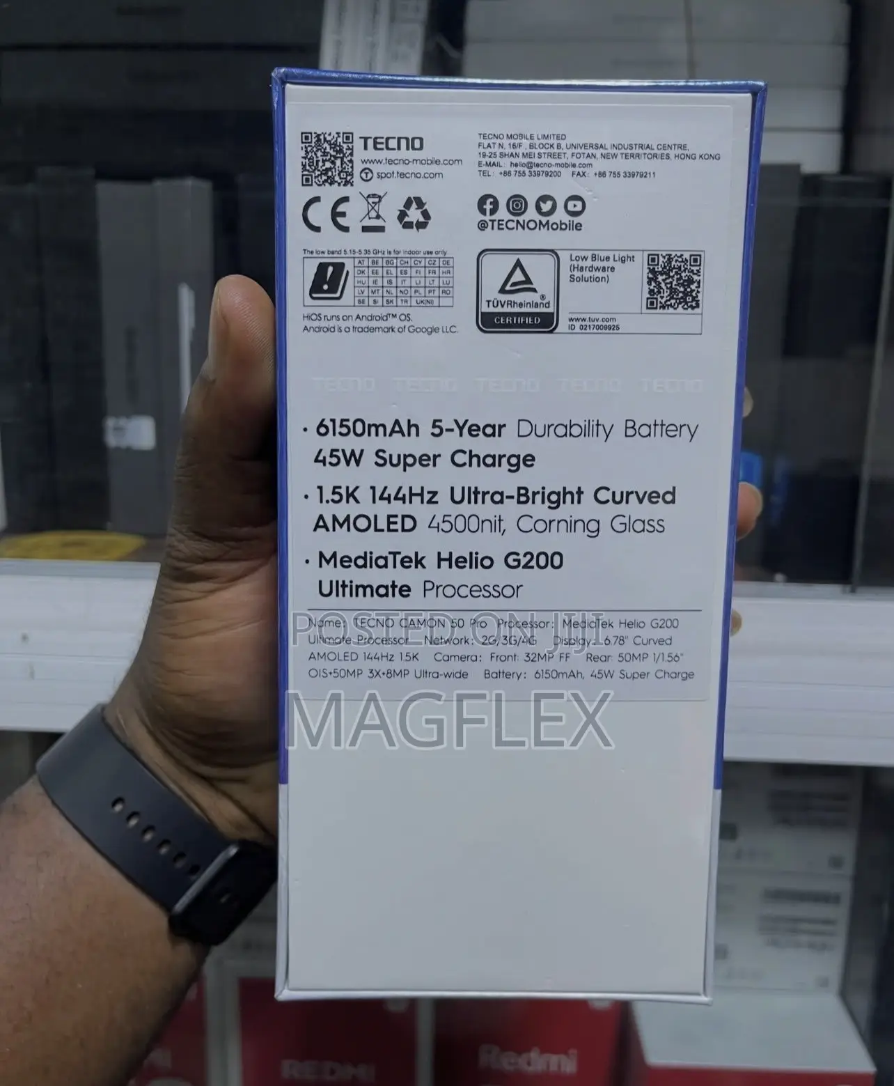 New Tecno Camon 50 Pro 256 GB Blue