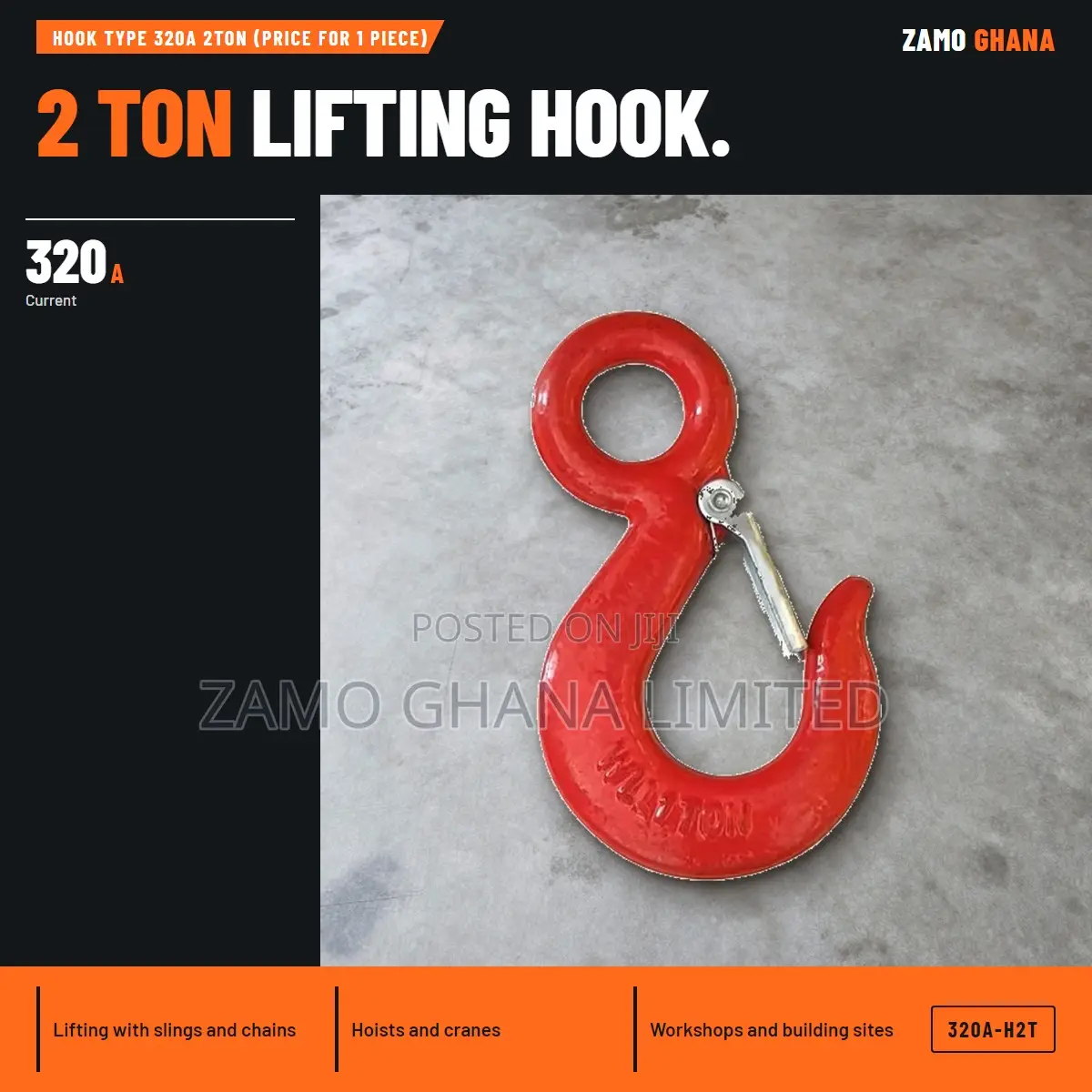 Hook Type 320A 2Ton (Price for 1 Piece) - 320a-H2t