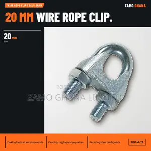 Wire Rope Clips Galv 20Mm - DIN741-20