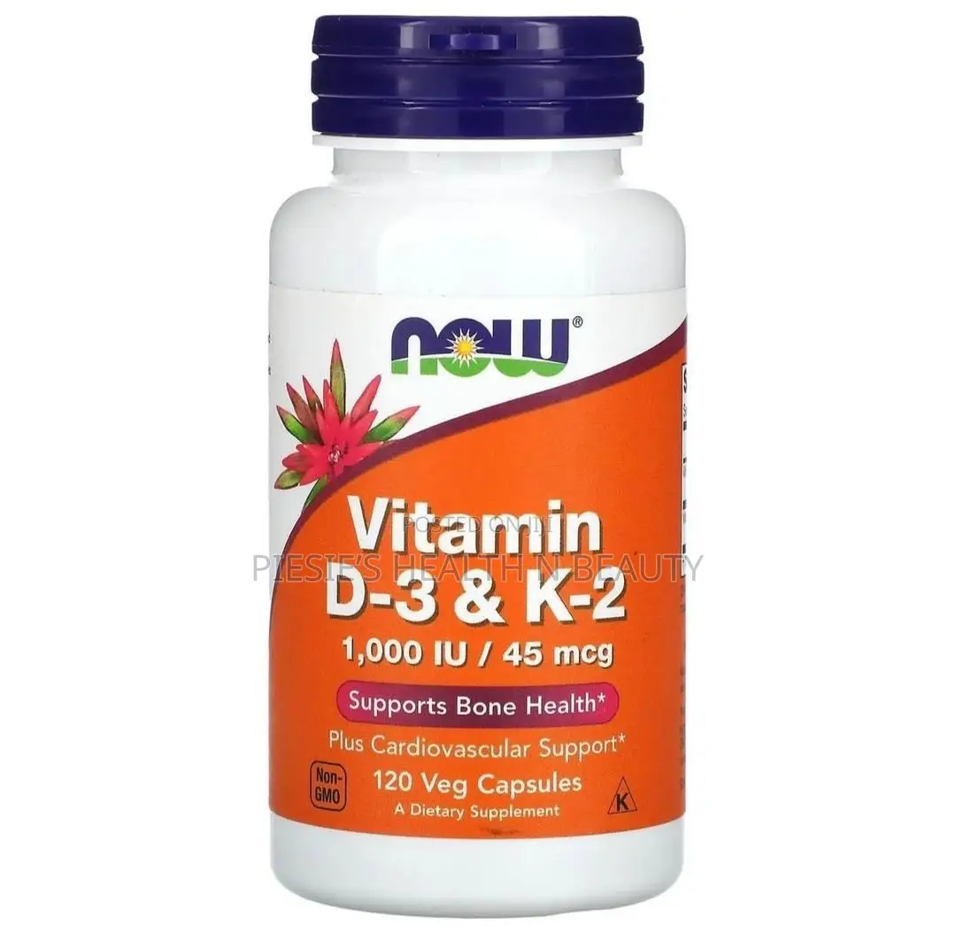 Now Foods, Vitamin D-3 K-2, 1000 Iu/45 McG, 120 Capsules