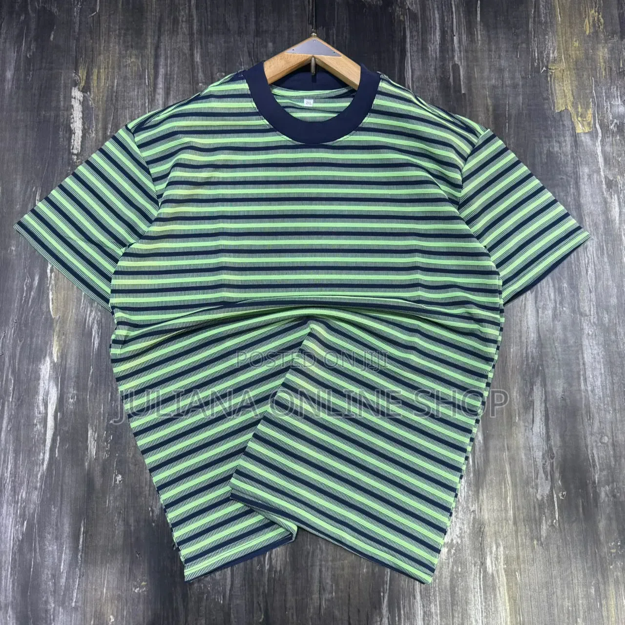 Striped Round Neck T Shirts