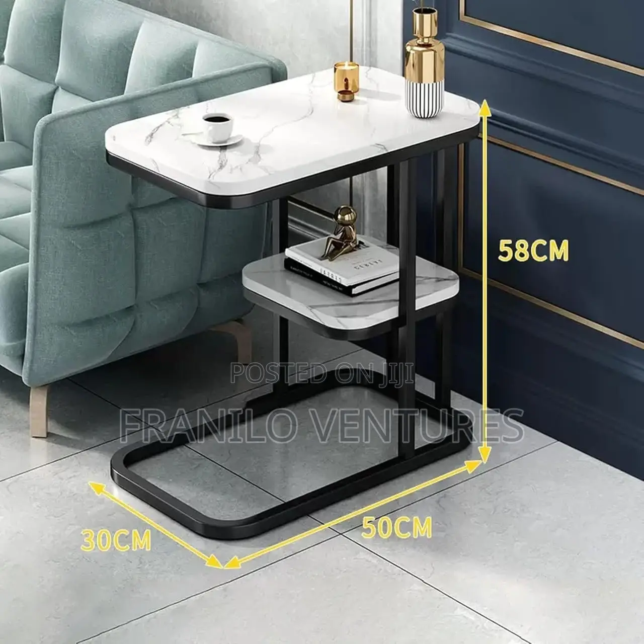 C - Shape Bedside/ Coffee Table