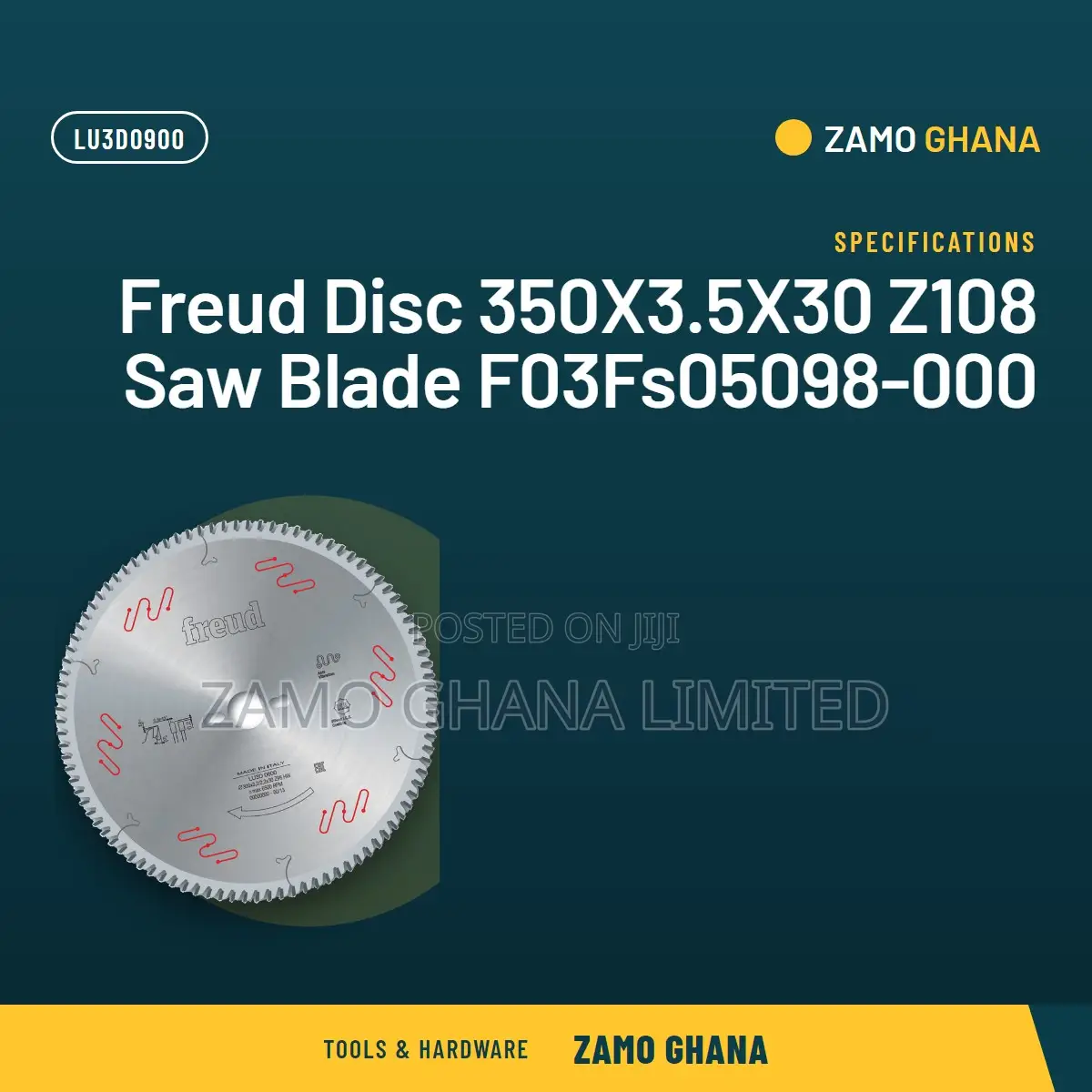 Freud Disc 350X3.5X30 Z108 Saw Blade F03Fs05098-000 - LU3D0900