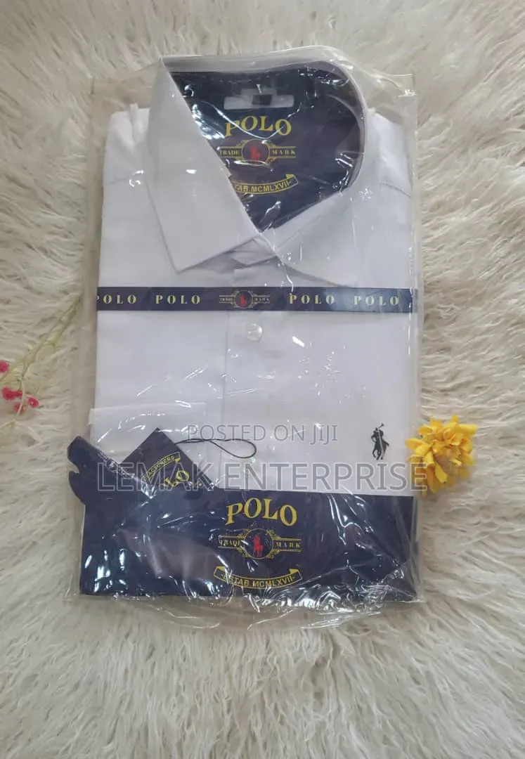 Polo Ralph Lauren Long-Sleeve White Dress Shirt